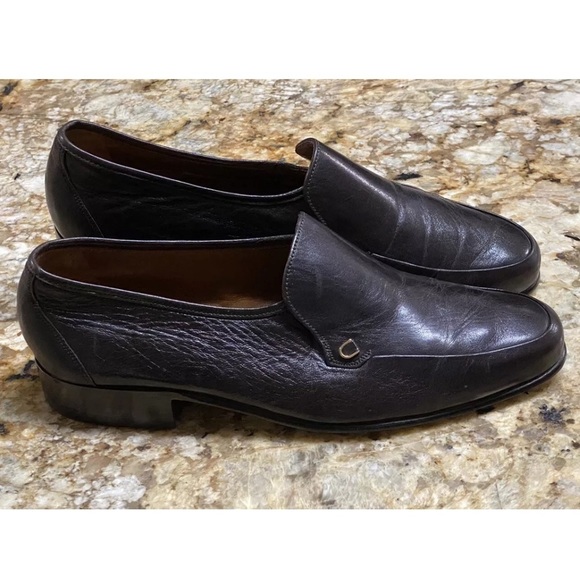 Bally Continental Salem 558 Loafer Shoe Men 8M Dk Brown Soft Leather Lightweight